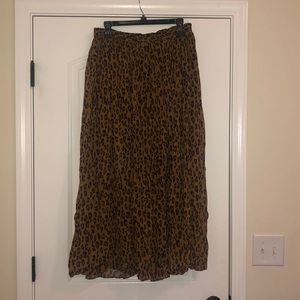 Free People Cheetah Print Maxi Skirt